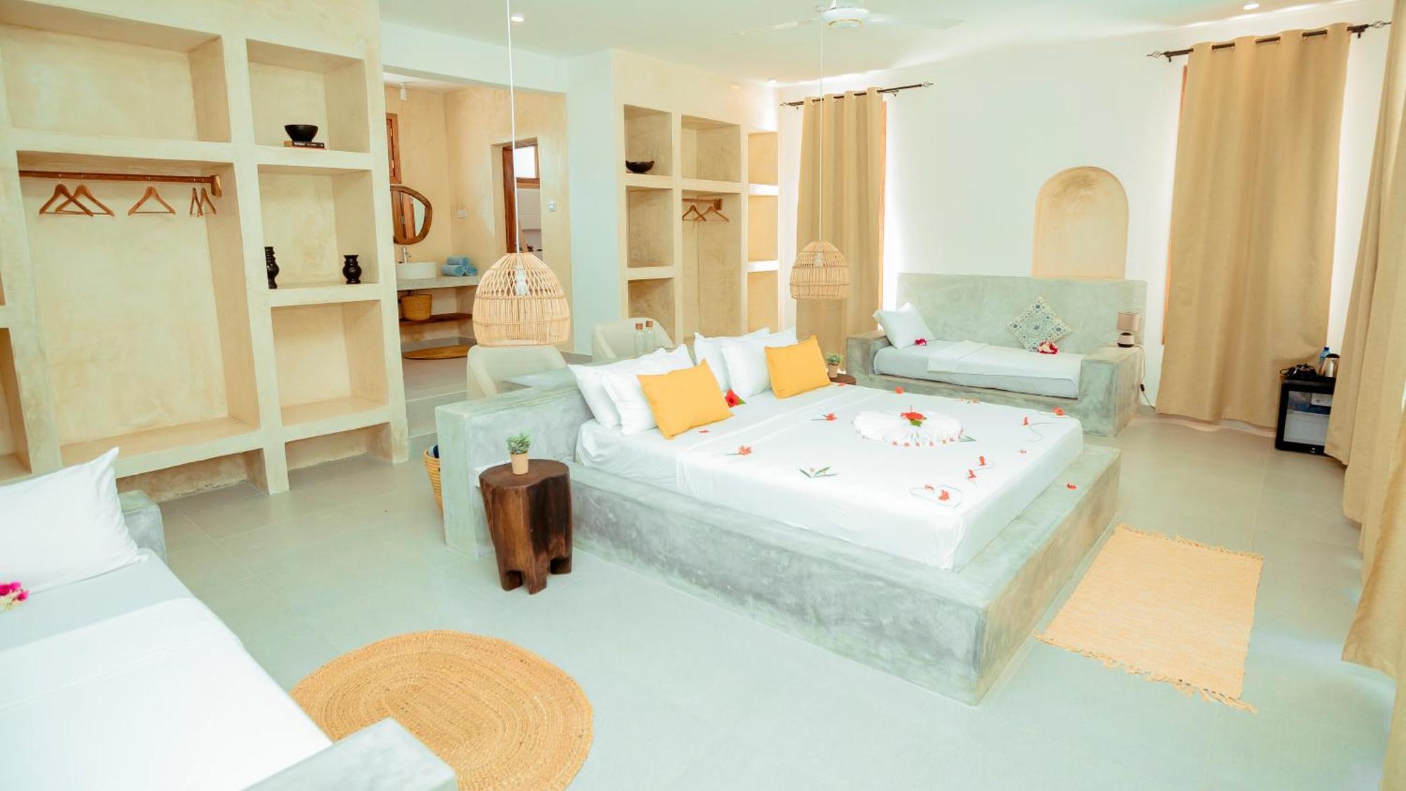 Mnana Beach Bungalows Pingwe Eksteriør billede