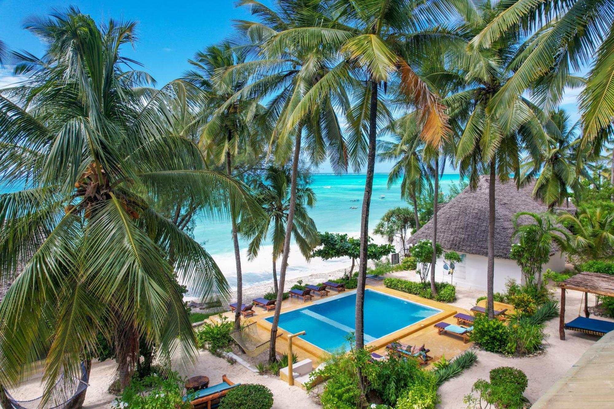 Mnana Beach Bungalows Pingwe Eksteriør billede