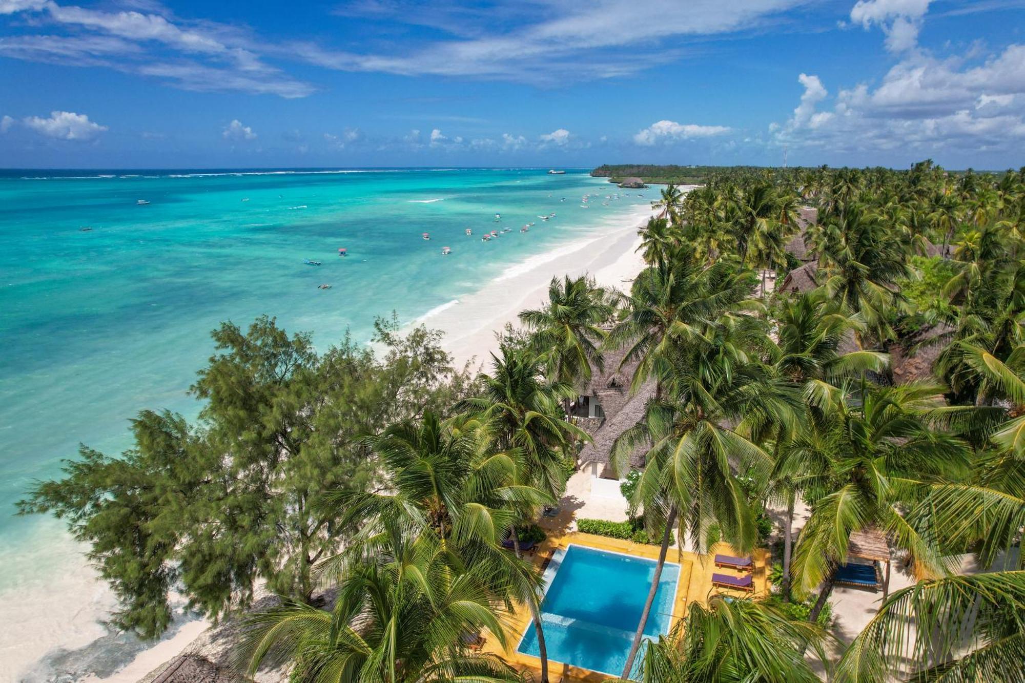 Mnana Beach Bungalows Pingwe Eksteriør billede