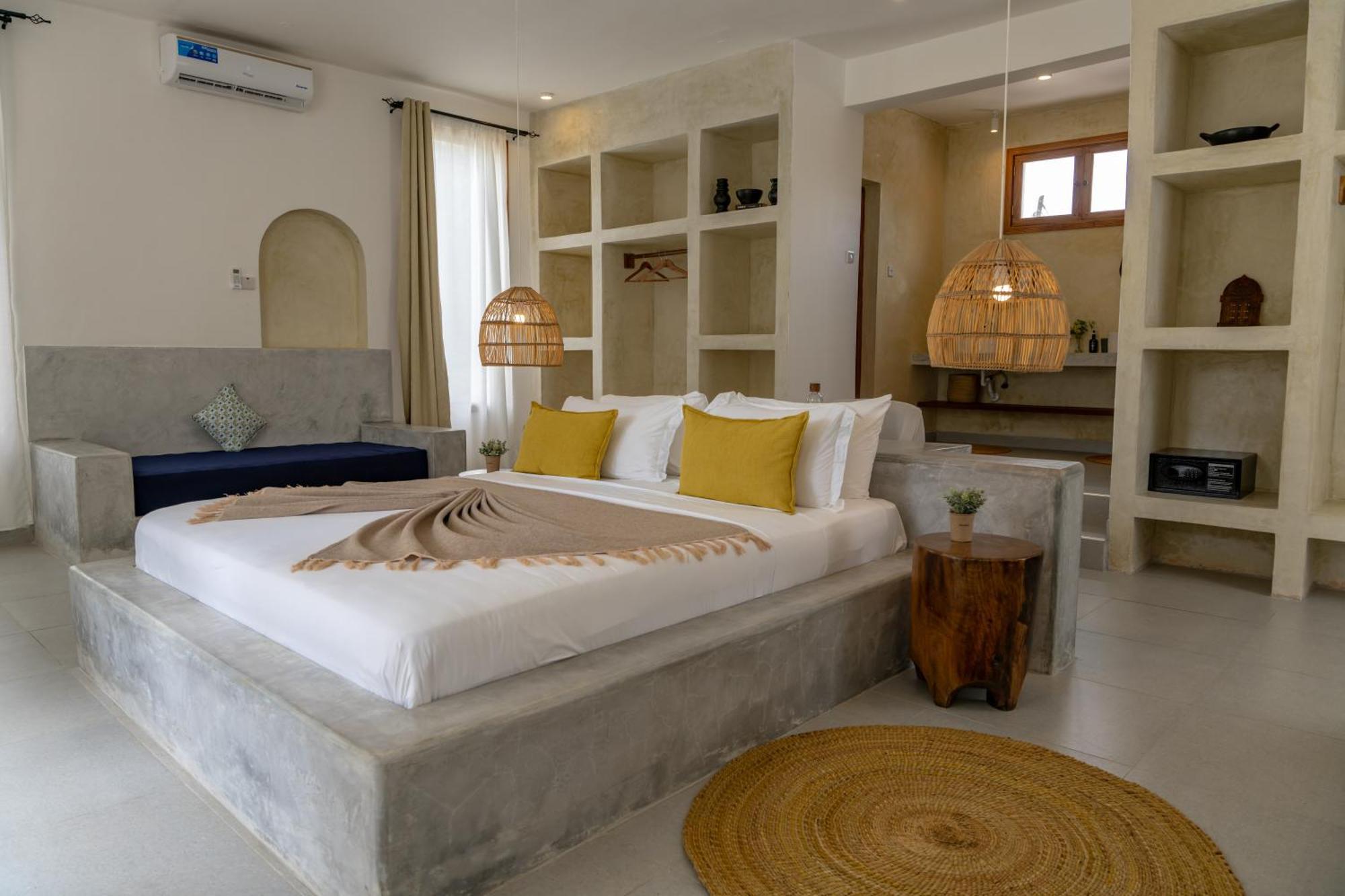 Mnana Beach Bungalows Pingwe Eksteriør billede